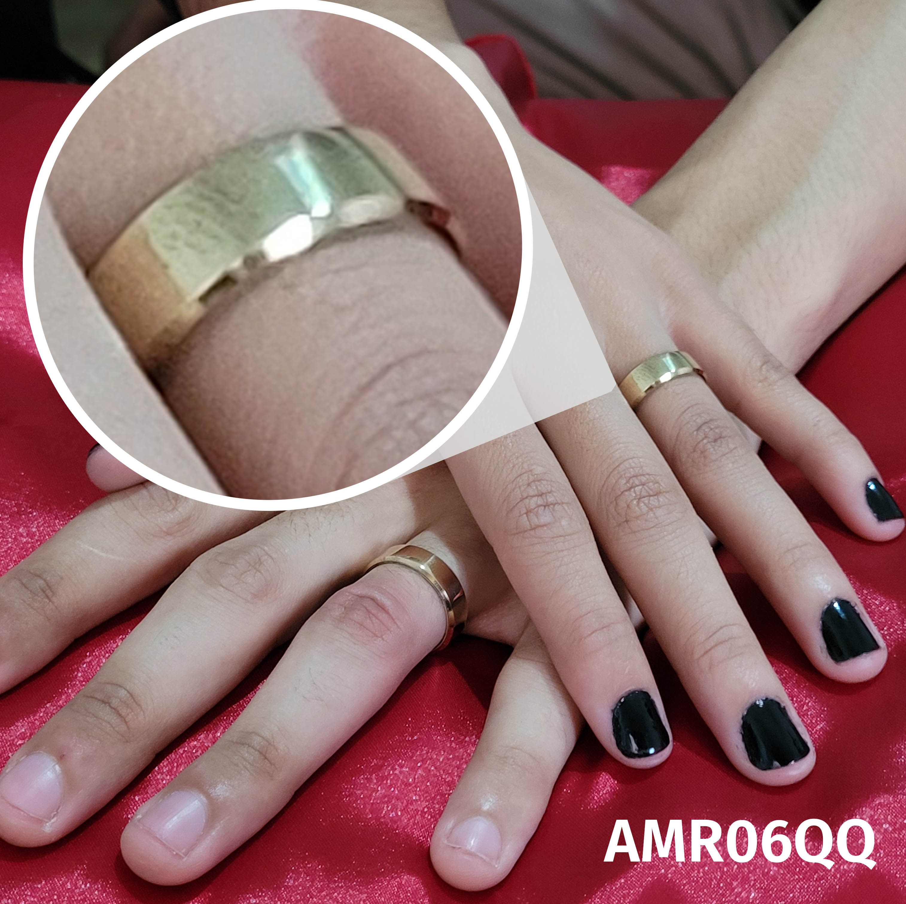 Aliança de Moeda Antiga Reta 6MM com Revestimento em Prata com Quina Quebrada – ALM6RQQ
